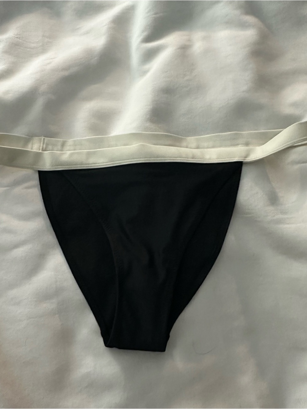 Black and White Bathing Suit Bottoms